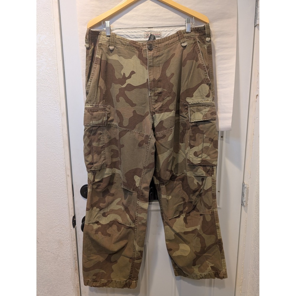 Arizona Jean Camo Cargo Pants Military Style‎ Utility Outdoor Sz38x32 A1